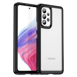 Outer Space Dėklas Samsung Galaxy A53 5G, dangtelis lanksčiu rėmeliu, juodas