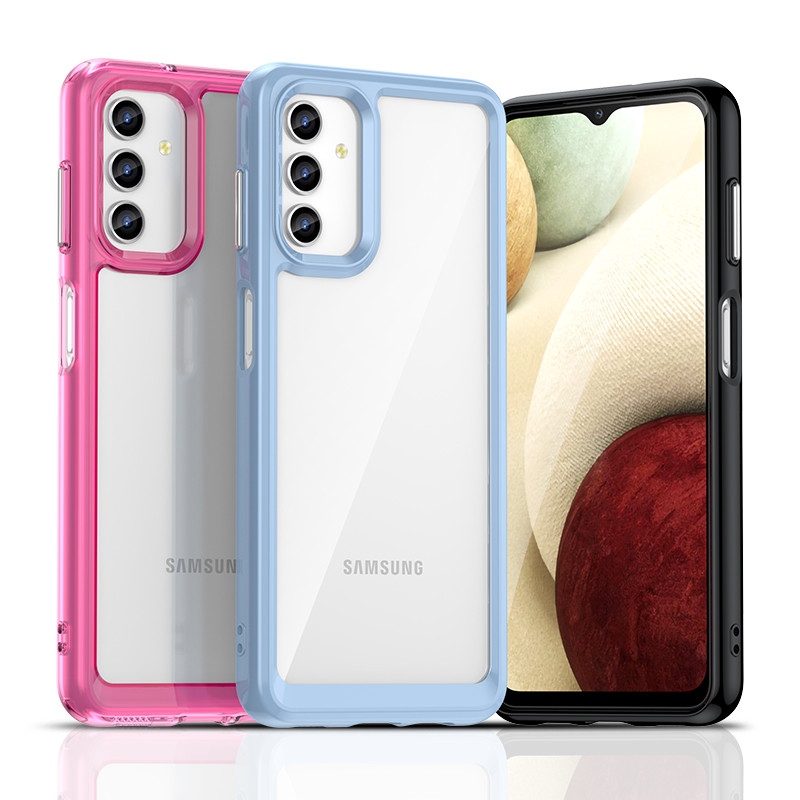Outer Space Case Samsung Galaxy A13 5G dangtelis su lanksčiu rėmeliu permatomu