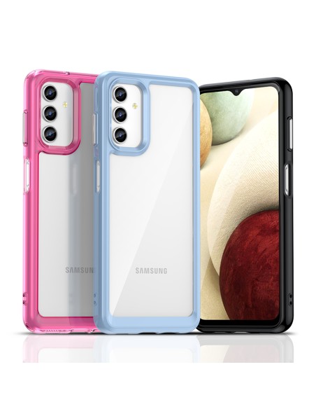 Outer Space Case Samsung Galaxy A13 5G dangtelis su lanksčiu rėmeliu permatomu Outer Space Case Samsung Galaxy A13 5G dangtelis su lanksčiu rėmeliu permatomu