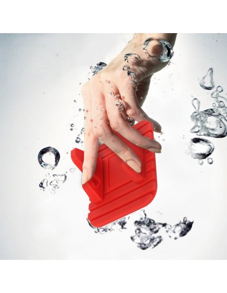 Universalus automobilio laikiklis silikoninis telefono stovas nano padas raudonas Universalus automobilio laikiklis silikoninis telefono stovas nano padas raudonas