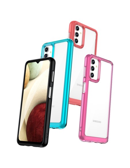 Outer Space Case Samsung Galaxy A13 5G dangtelis su lanksčiu rėmeliu permatomu Outer Space Case Samsung Galaxy A13 5G dangtelis su lanksčiu rėmeliu permatomu