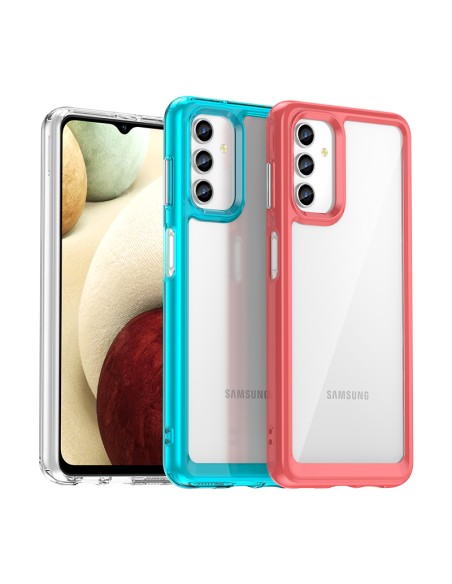 Outer Space Case Samsung Galaxy A13 5G dangtelis su lanksčiu rėmeliu permatomu Outer Space Case Samsung Galaxy A13 5G dangtelis su lanksčiu rėmeliu permatomu