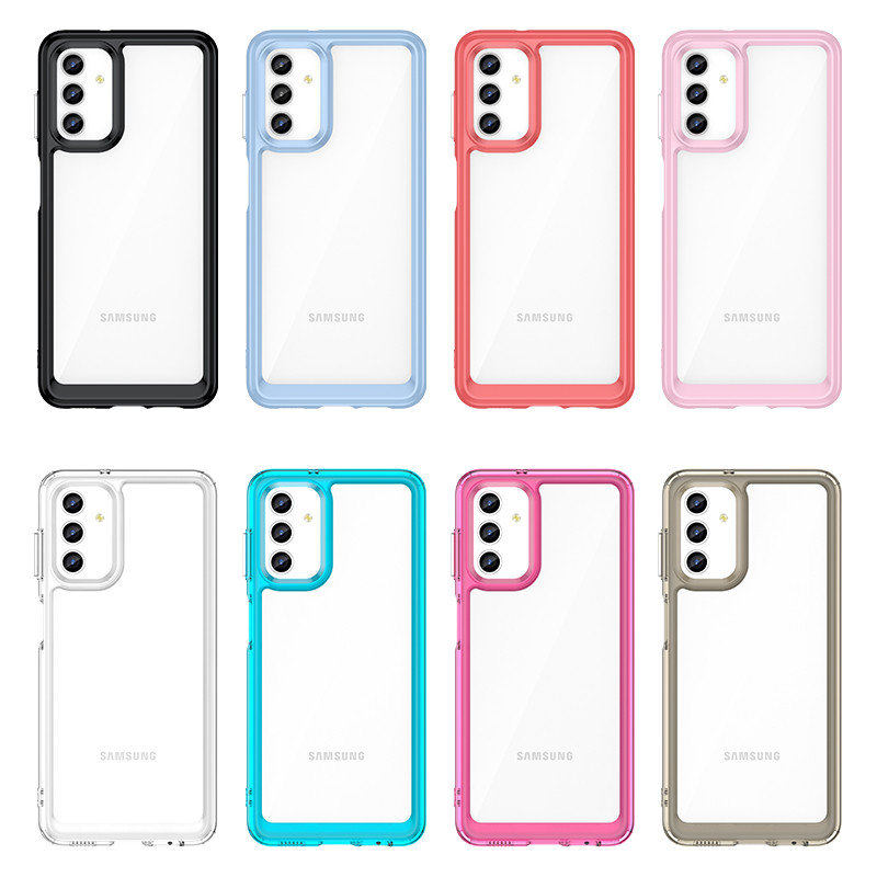 Outer Space Case Samsung Galaxy A13 5G dangtelis su lanksčiu rėmeliu permatomu