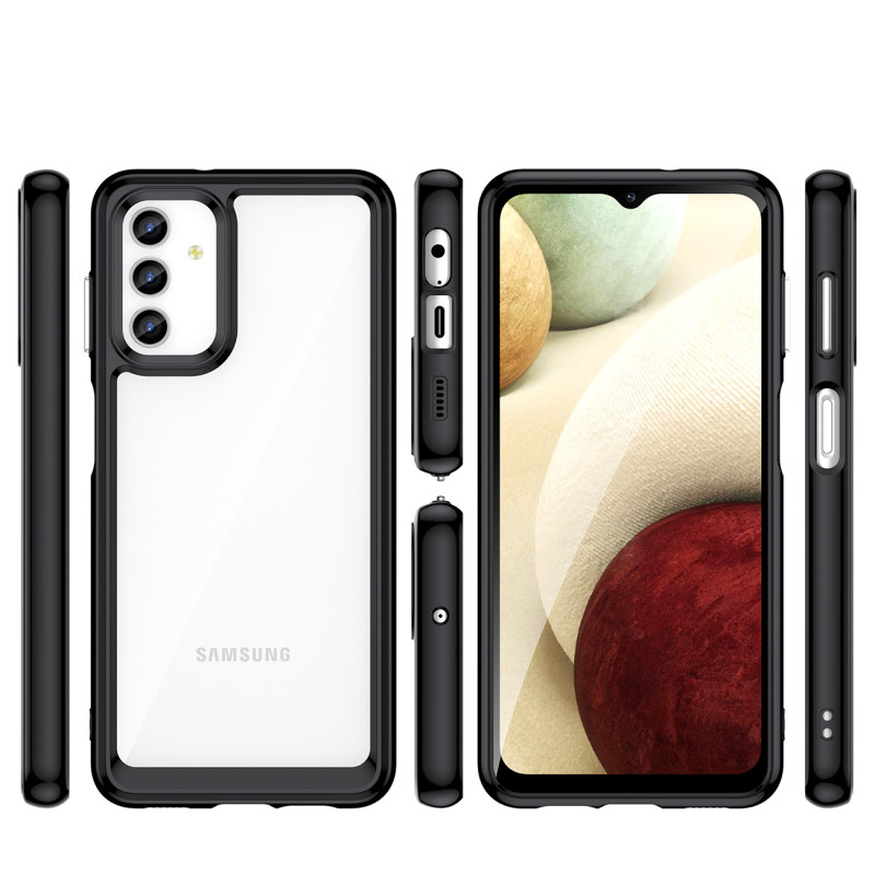 Outer Space Case Samsung Galaxy A13 5G dangtelis su lanksčiu rėmeliu permatomu