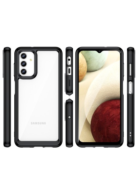 Outer Space Case Samsung Galaxy A13 5G dangtelis su lanksčiu rėmeliu permatomu Outer Space Case Samsung Galaxy A13 5G dangtelis su lanksčiu rėmeliu permatomu