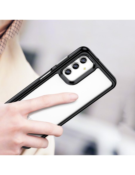 Outer Space Case Samsung Galaxy A13 5G dangtelis su lanksčiu rėmeliu permatomu Outer Space Case Samsung Galaxy A13 5G dangtelis su lanksčiu rėmeliu permatomu