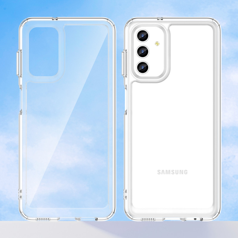 Outer Space Case Samsung Galaxy A13 5G dangtelis su lanksčiu rėmeliu permatomu