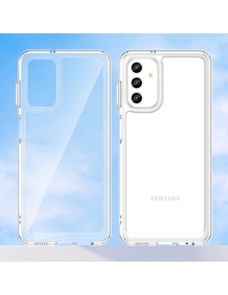 Outer Space Case Samsung Galaxy A13 5G dangtelis su lanksčiu rėmeliu permatomu Outer Space Case Samsung Galaxy A13 5G dangtelis su lanksčiu rėmeliu permatomu