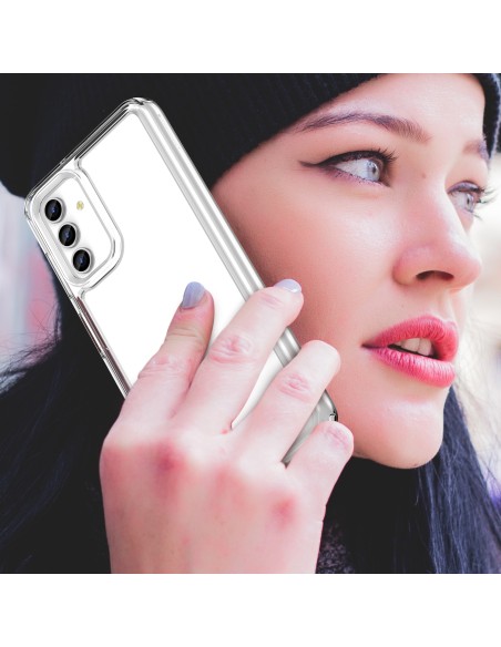 Outer Space Case Samsung Galaxy A13 5G dangtelis su lanksčiu rėmeliu permatomu Outer Space Case Samsung Galaxy A13 5G dangtelis su lanksčiu rėmeliu permatomu