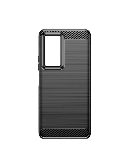 Anglies dėklas Xiaomi Poco F4 5G lankstus silikoninis anglies dangtelis juodas Anglies dėklas Xiaomi Poco F4 5G lankstus silikoninis anglies dangtelis juodas