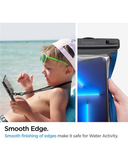 Spigen Aqua Shield A601 korpusas, atsparus vandeniui IPX8 - juodas