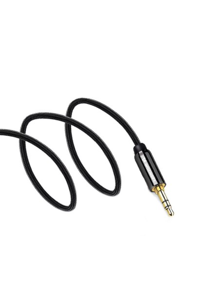 Universalus kabelis mini lizdas AUX 2m juodas Universalus kabelis mini lizdas AUX 2m juodas