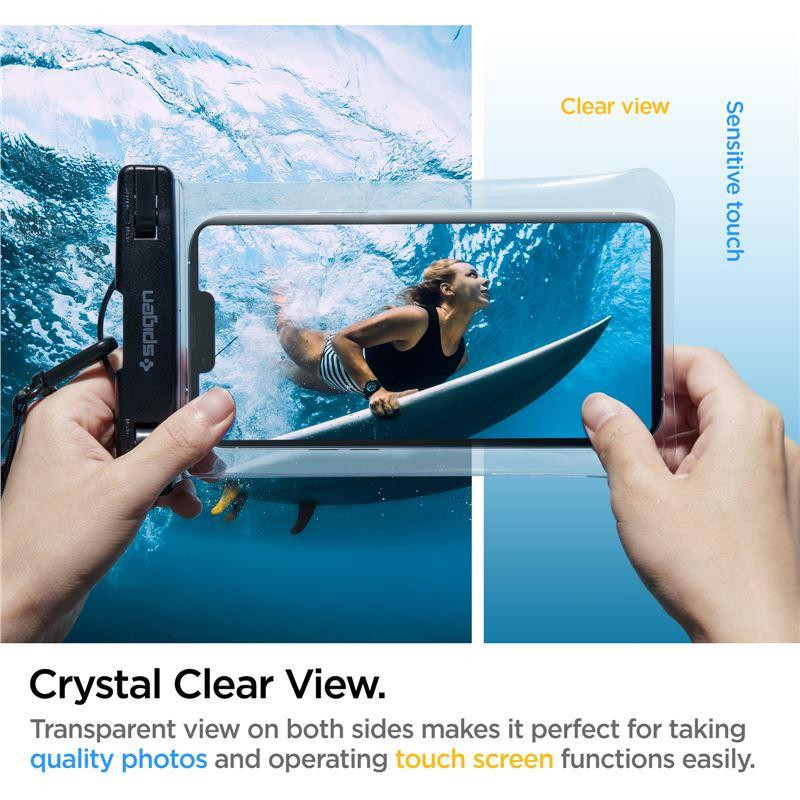 Spigen Aqua Shield A601 korpusas atsparus vandeniui IPX8 - skaidrus