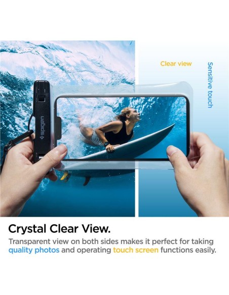 Spigen Aqua Shield A601 korpusas atsparus vandeniui IPX8 - skaidrus Spigen Aqua Shield A601 korpusas atsparus vandeniui IPX8 - skaidrus