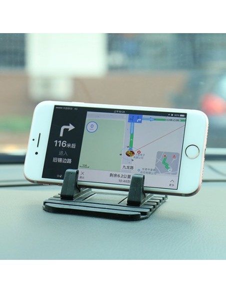 Universalus automobilio laikiklis silikoninis telefono stovas nano padas raudonas Universalus automobilio laikiklis silikoninis telefono stovas nano padas raudonas