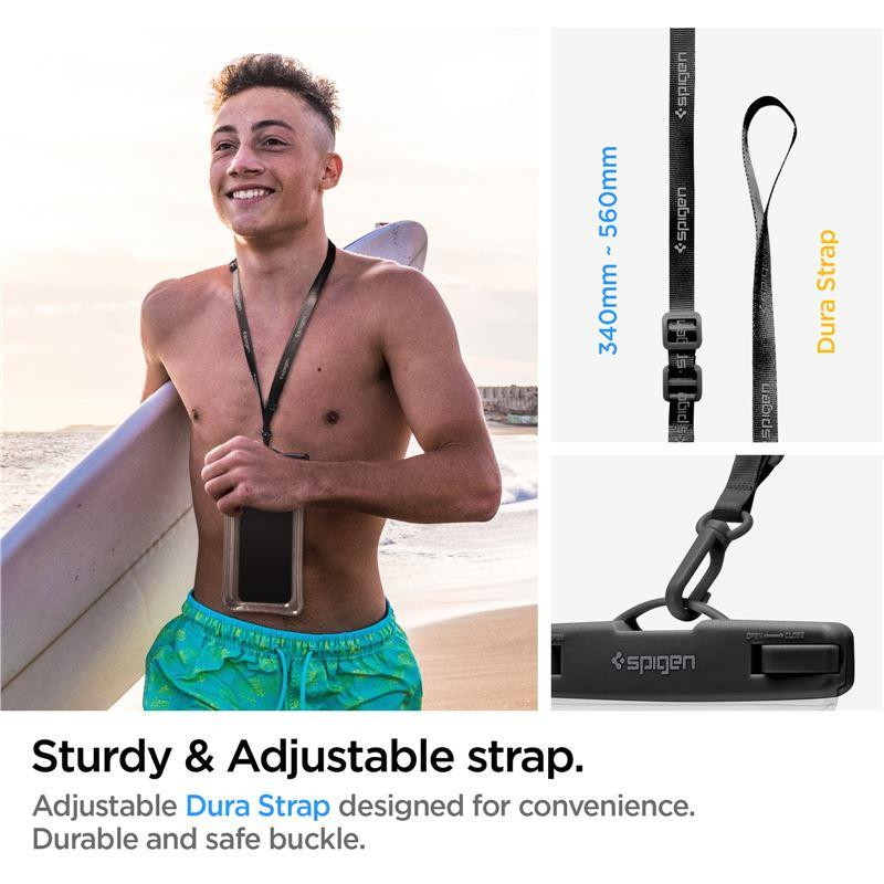 Spigen Aqua Shield A610 dėklas, atsparus vandeniui, plūduriuojantis ant vandens - skaidrus