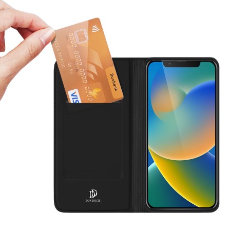 Dux Ducis Skin Pro dėklo dėklo dangtelis su atvartu iPhone 13/ 14 juodas Dux Ducis Skin Pro dėklo dėklo dangtelis su atvartu iPhone 13/ 14 juodas