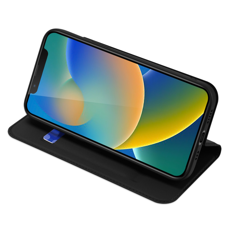Dux Ducis Skin Pro dėklo dėklo dangtelis su atvartu iPhone 13/ 14 juodas