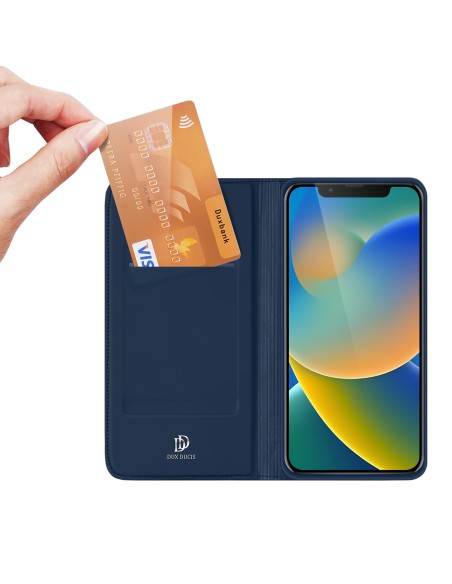 Dux Ducis Skin Pro dėklo dėklo dangtelis su atvartu iPhone 14/ 13 mėlynas Dux Ducis Skin Pro dėklo dėklo dangtelis su atvartu iPhone 14/ 13 mėlynas