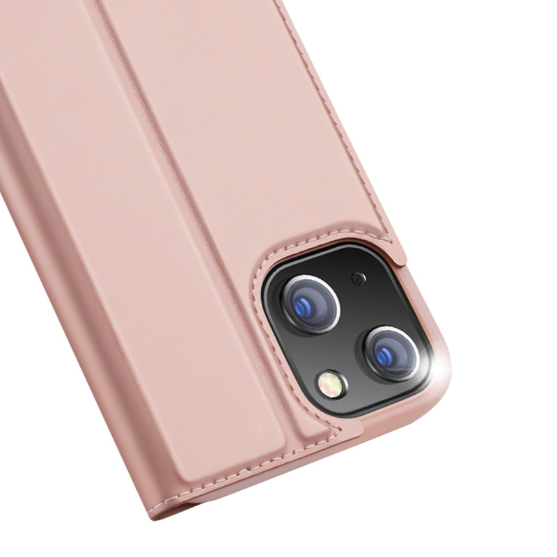 Dux Ducis Skin Pro dėklo dėklo dangtelis su atvartu iPhone 14/ 13 rožinė