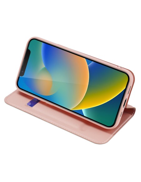 Dux Ducis Skin Pro dėklo dėklo dangtelis su atvartu iPhone 14/ 13 rožinė Dux Ducis Skin Pro dėklo dėklo dangtelis su atvartu iPhone 14/ 13 rožinė