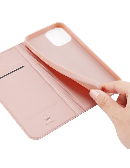 Dux Ducis Skin Pro dėklo dėklo dangtelis su atvartu iPhone 14/ 13 rožinė Dux Ducis Skin Pro dėklo dėklo dangtelis su atvartu iPhone 14/ 13 rožinė