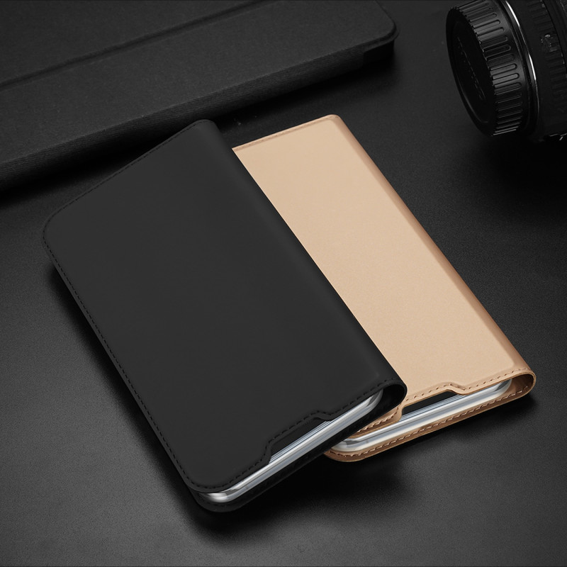 Dux Ducis Skin Pro dėklo dėklo dangtelis su atvartu iPhone 14/ 13 aukso