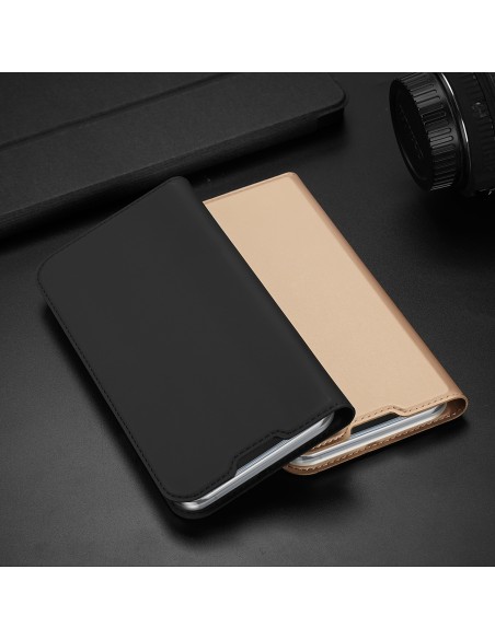 Dux Ducis Skin Pro dėklo dėklo dangtelis su atvartu iPhone 14/ 13 aukso