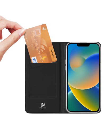 Dux Ducis Skin Pro dėklo dėklo dangtelis su atvartu iPhone 14 Plus juodas Dux Ducis Skin Pro dėklo dėklo dangtelis su atvartu iPhone 14 Plus juodas