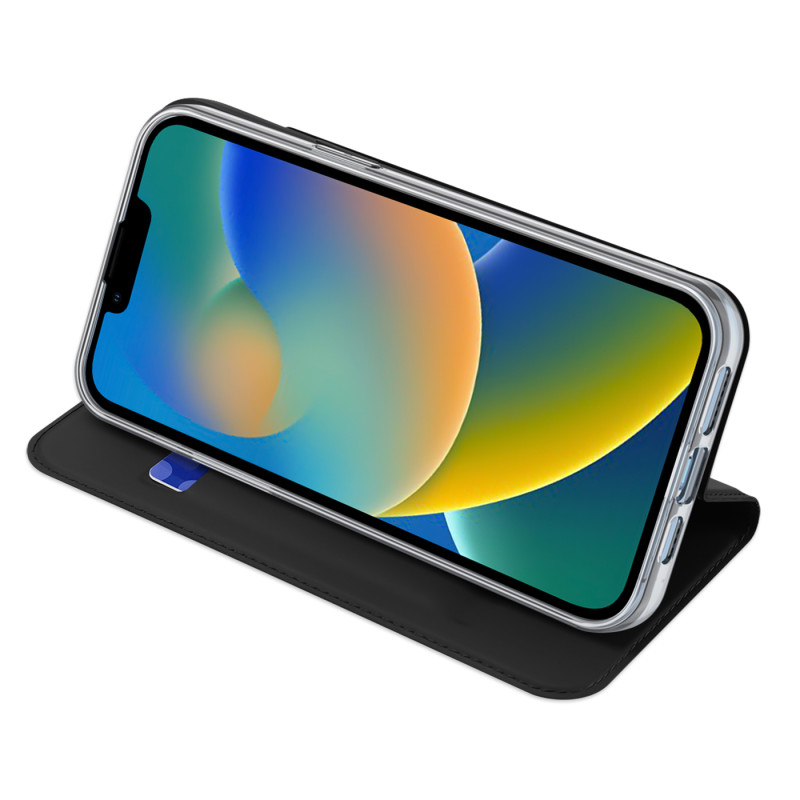 Dux Ducis Skin Pro dėklo dėklo dangtelis su atvartu iPhone 14 Plus juodas