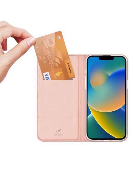 Dux Ducis Skin Pro dėklo dėklo dangtelis su atvartu iPhone 14 Plus rožinis Dux Ducis Skin Pro dėklo dėklo dangtelis su atvartu iPhone 14 Plus rožinis