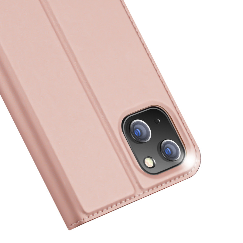 Dux Ducis Skin Pro dėklo dėklo dangtelis su atvartu iPhone 14 Plus rožinis