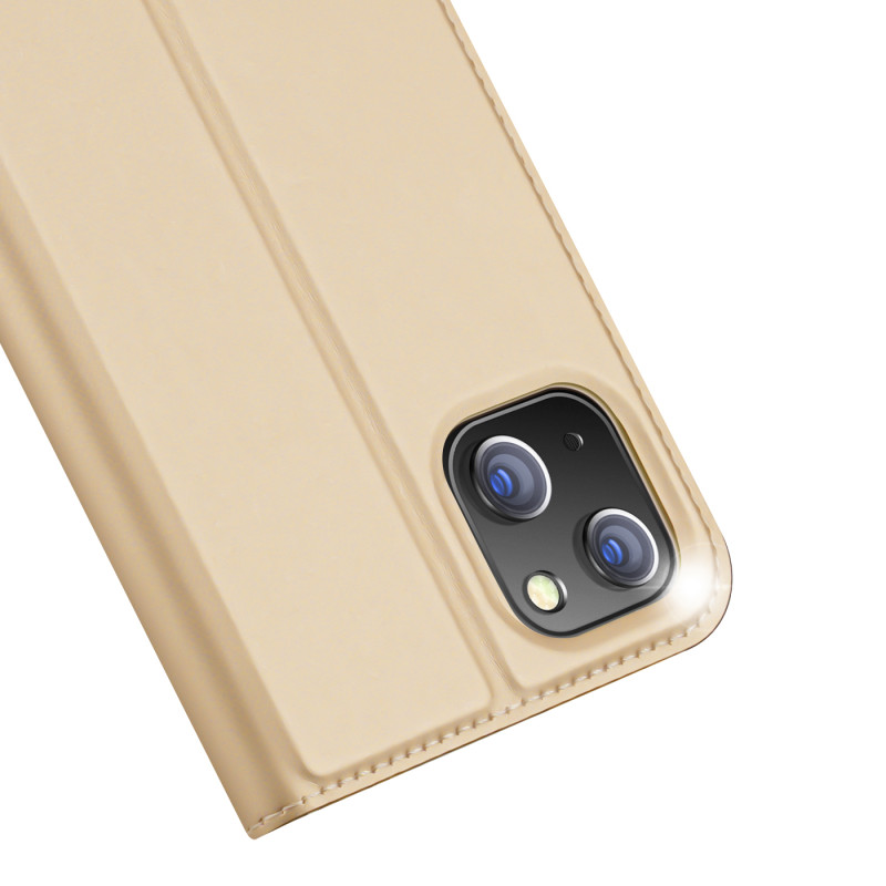 Dux Ducis Skin Pro dėklo dėklo dangtelis su atvartu iPhone 14 Plus auksinis
