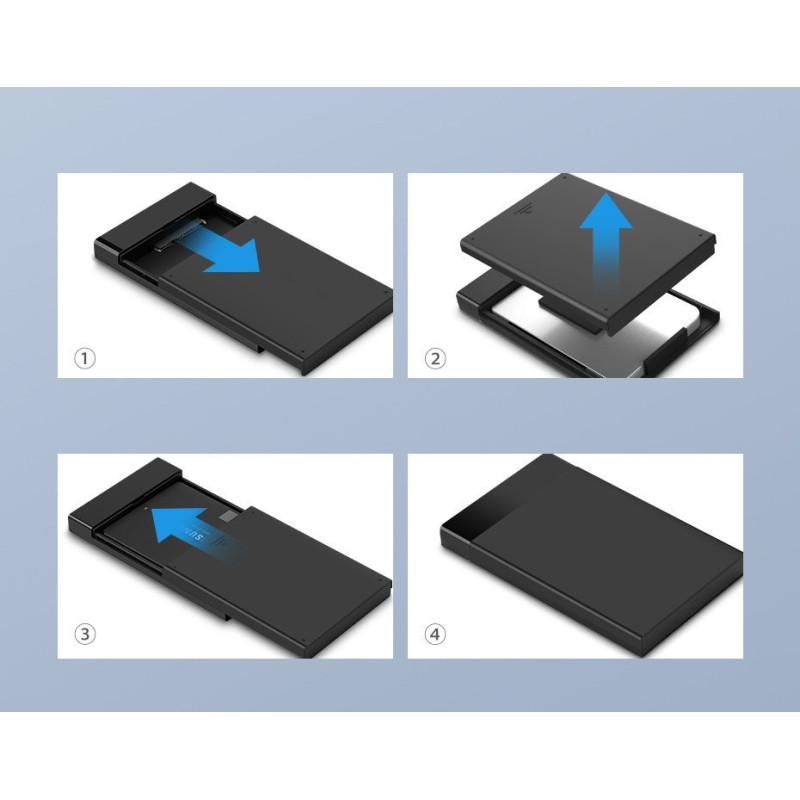 HDD SSD disko korpusas SATA 2.5'' USB 3.2 Gen 1