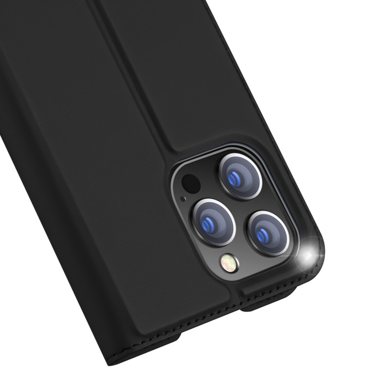 Dux Ducis Skin Pro dėklo dėklo dangtelis su atvartu iPhone 14 Pro juodas