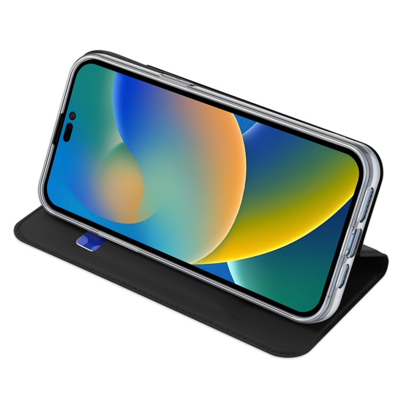 Dux Ducis Skin Pro dėklo dėklo dangtelis su atvartu iPhone 14 Pro juodas