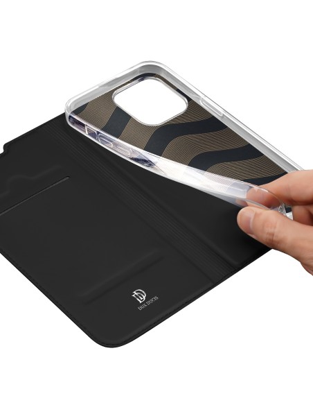 Dux Ducis Skin Pro dėklo dėklo dangtelis su atvartu iPhone 14 Pro juodas Dux Ducis Skin Pro dėklo dėklo dangtelis su atvartu iPhone 14 Pro juodas