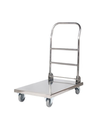 Sulankstomas plieninis platforminis vežimėlis HoReCa platforma 70x52cm Sulankstomas plieninis platforminis vežimėlis HoReCa platforma 70x52cm