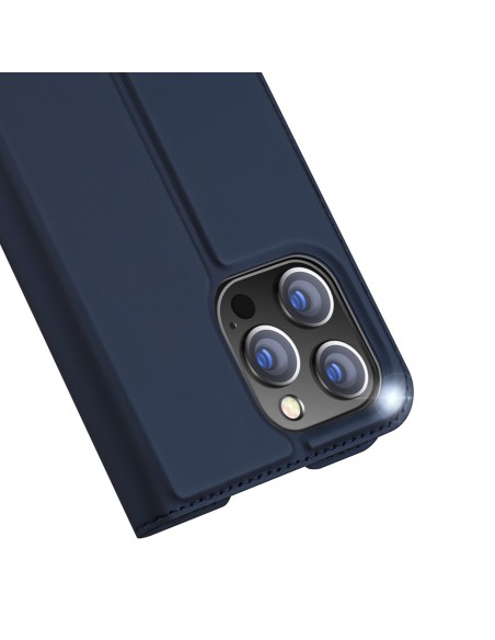 Dux Ducis Skin Pro dėklo dėklo dangtelis su atvartu iPhone 14 Pro mėlynas Dux Ducis Skin Pro dėklo dėklo dangtelis su atvartu iPhone 14 Pro mėlynas