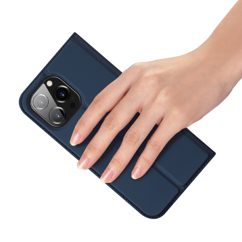 Dux Ducis Skin Pro dėklo dėklo dangtelis su atvartu iPhone 14 Pro mėlynas