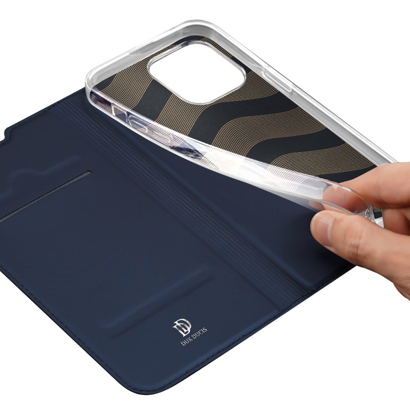 Dux Ducis Skin Pro dėklo dėklo dangtelis su atvartu iPhone 14 Pro mėlynas