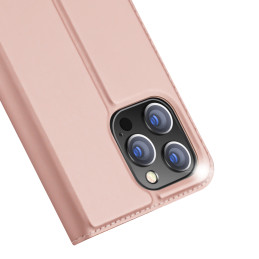 Dux Ducis Skin Pro dėklo dėklo dangtelis su atvartu iPhone 14 Pro Max rožinis