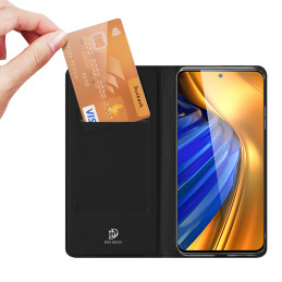 Dux Ducis Skin Pro dėklo dėklo dangtelis su atvartu Xiaomi Poco F4 5G juodas