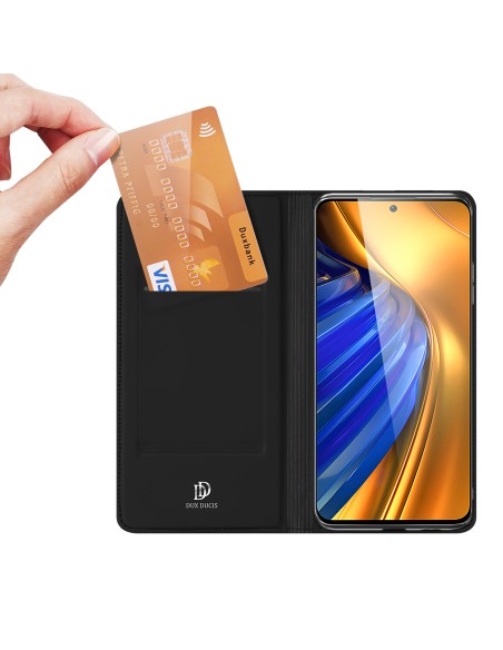Dux Ducis Skin Pro dėklo dėklo dangtelis su atvartu Xiaomi Poco F4 5G juodas Dux Ducis Skin Pro dėklo dėklo dangtelis su atvartu Xiaomi Poco F4 5G juodas