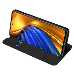 Dux Ducis Skin Pro dėklo dėklo dangtelis su atvartu Xiaomi Poco F4 5G juodas