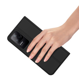 Dux Ducis Skin Pro dėklo dėklo dangtelis su atvartu Xiaomi Poco F4 5G juodas