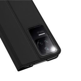 Dux Ducis Skin Pro dėklo dėklo dangtelis su atvartu Xiaomi Poco F4 5G juodas