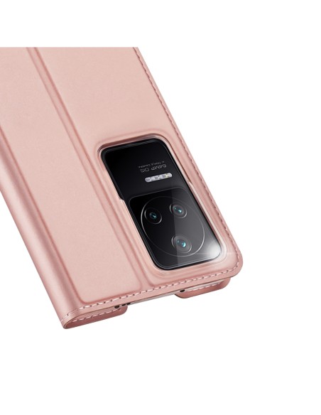 Dux Ducis Skin Pro dėklo dėklo dangtelis su atvartu Xiaomi Poco F4 5G rožinė Dux Ducis Skin Pro dėklo dėklo dangtelis su atvartu Xiaomi Poco F4 5G rožinė