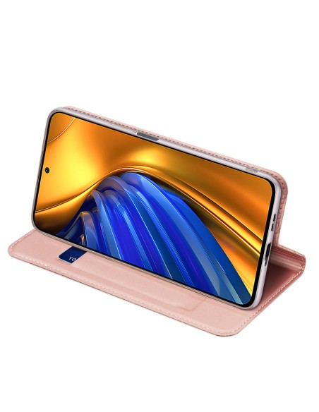 Dux Ducis Skin Pro dėklo dėklo dangtelis su atvartu Xiaomi Poco F4 5G rožinė Dux Ducis Skin Pro dėklo dėklo dangtelis su atvartu Xiaomi Poco F4 5G rožinė