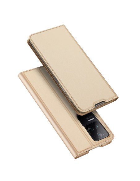 Dux Ducis Skin Pro dėklo atverčiamas dangtelis Xiaomi Poco F4 5G Gold Dux Ducis Skin Pro dėklo atverčiamas dangtelis Xiaomi Poco F4 5G Gold